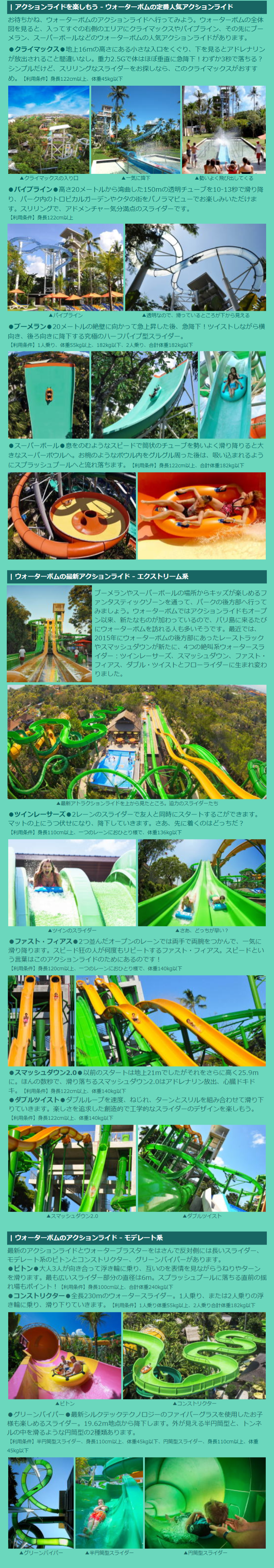 ウォーターボムの体験ルポの説明2