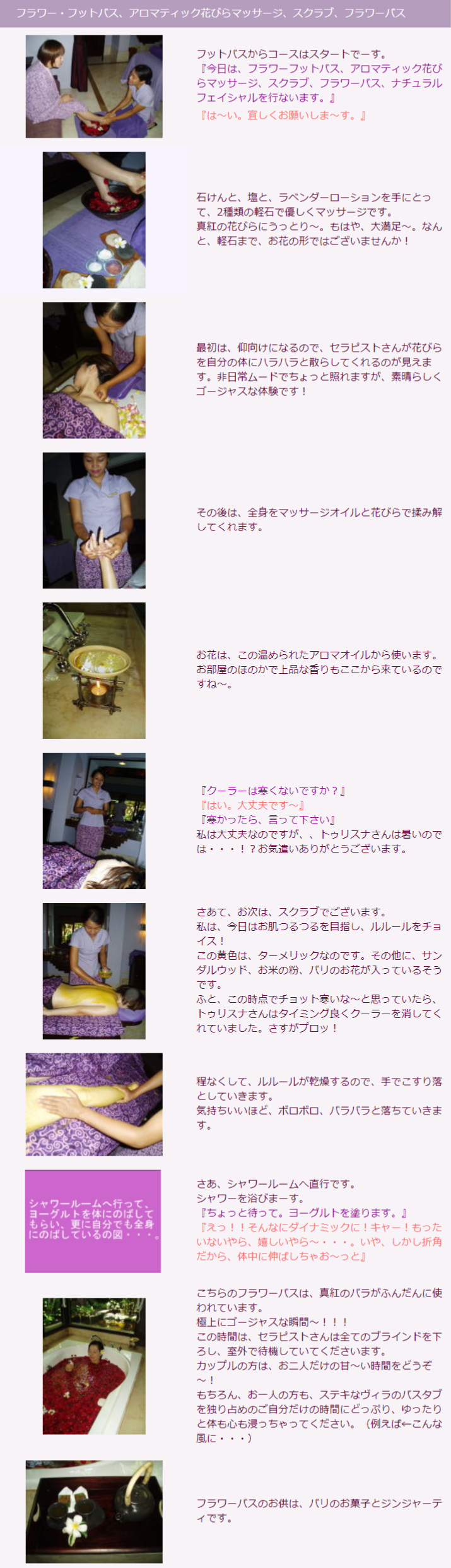 テルムマラン・バリ体験ルポの説明３